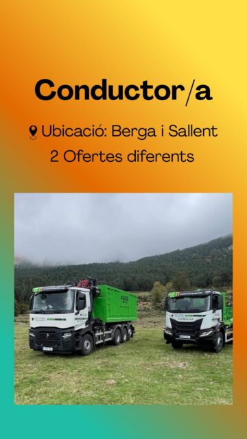 Busques una nova oportunitat laboral?
Si tens el carnet C o C+E, ganes de treballar i vols formar part d’un equip professional, aquesta oferta és per a tu!
📩 No t’ho pensis més! Envia’ns el teu CV a través de la nostra pàgina web, a l’apartat Contacte → Vols treballar amb nosaltres, o sinó ens truques 938214555.
T’hi esperem! 💪
#Feina #Oferta #ConductorCamió #camio #treball
